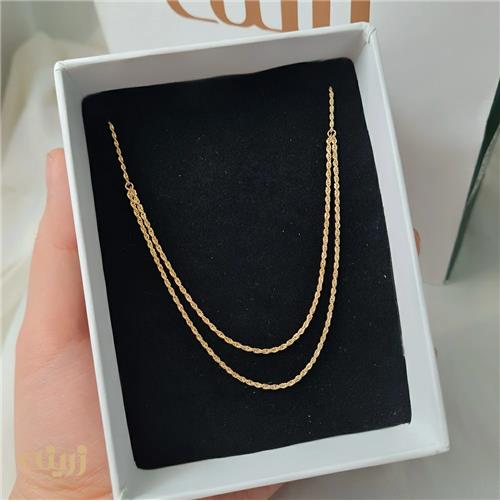 گردنبند طلا طنابی دورج لوکس 
