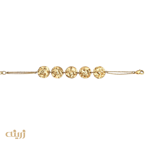 دستبند طلا سکه ای چکش خور 