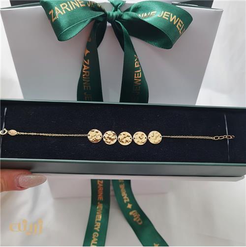 دستبند طلا سکه ای چکش خور 