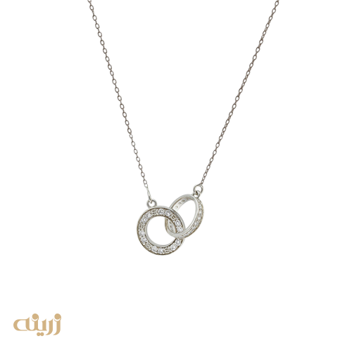 گردنبند طلا  کارتیه لاو نگین دار