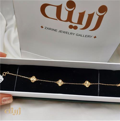 دستبند طلا سه ونکلیف تراش