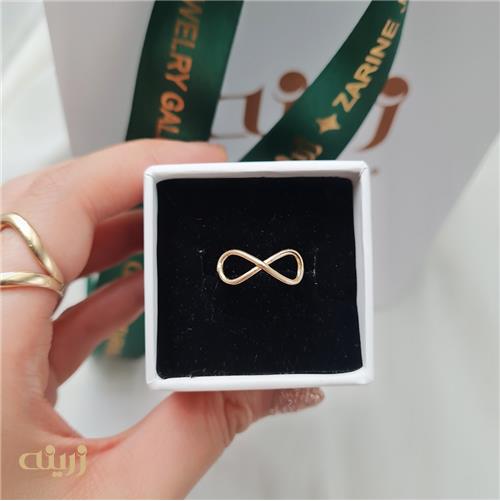 انگشتر طلا بینهایت پروفیلی ظریف 