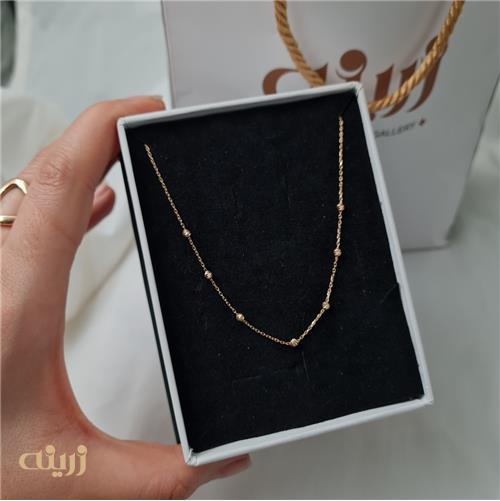 گردنبند گوی البرنادو تراش 