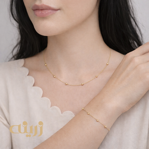 نیم ست طلا گوی البرنادو تراش