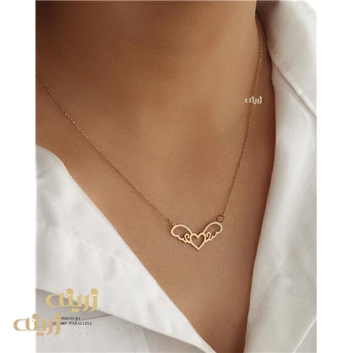 گردنبند  طلا قلب فرشته فانتزی