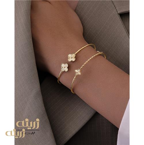 دستبند النگویی طلا ونکلیف تراش 