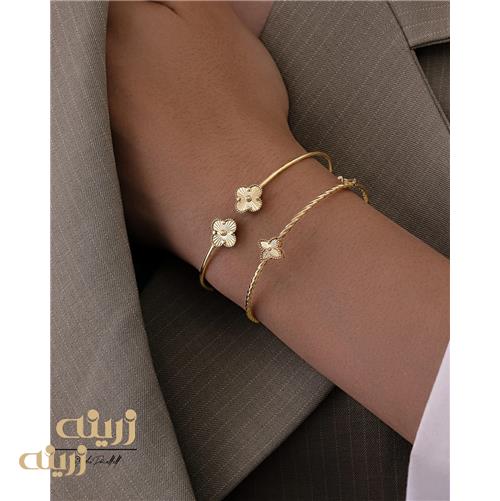 دستبند النگویی طلا ونکلیف تراش 