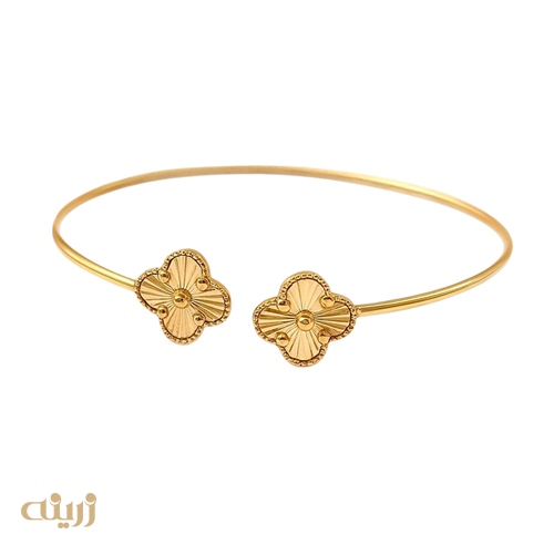 دستبند النگویی طلا ونکلیف تراش 