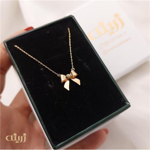 گردنبند طلا پاپیون دستساز
