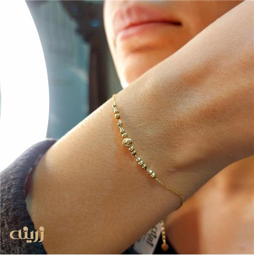 دستبند گوی کهکشانی و مهره استخوانی 