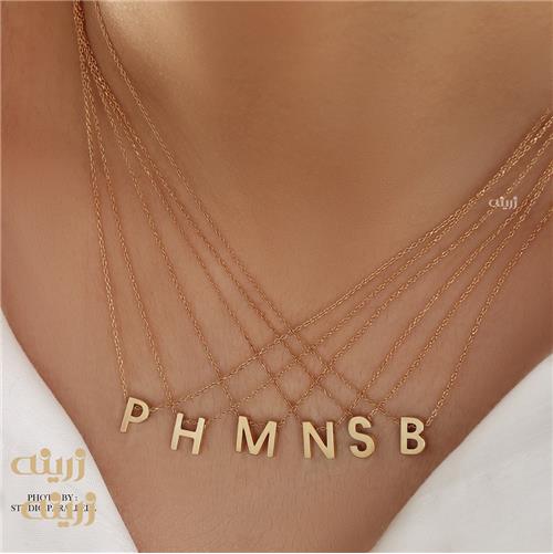 گردنبندطلا حروف انگلیسی کلاسیک