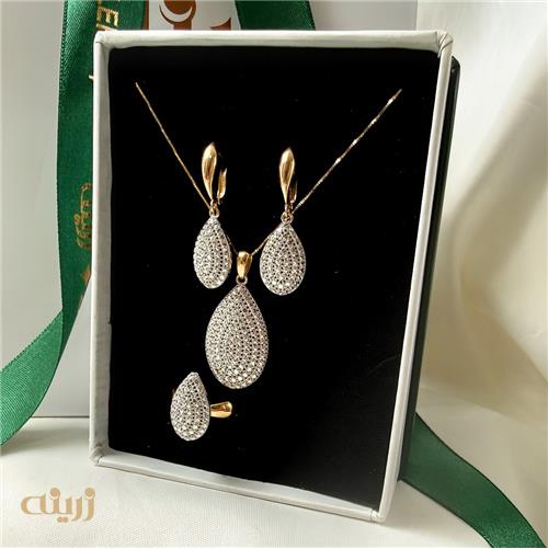 نیم ست طلا تراش آوا اشکی 