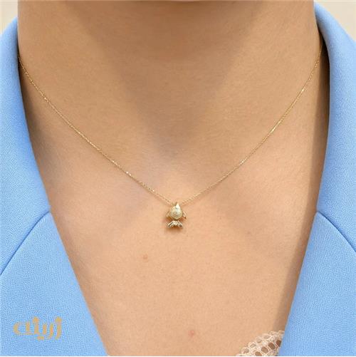 آویز طلا ماهی  مینیمال کد N0809