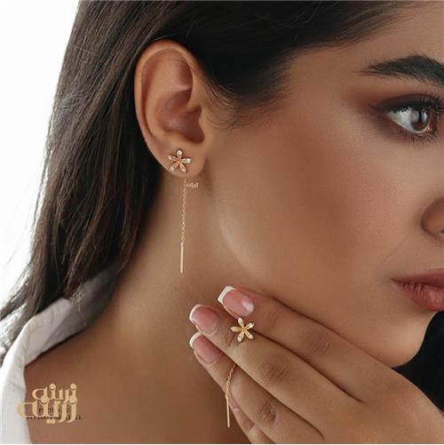 گوشواره شکوفه  لوکس