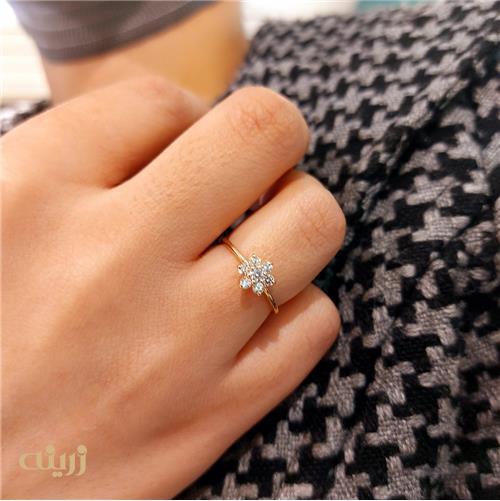 انگشتر طلا فلاور مینیمال