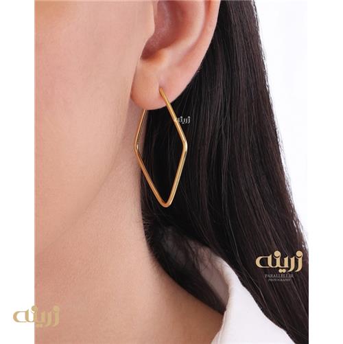 گوشواره طلا اشکال هندسی پانکی