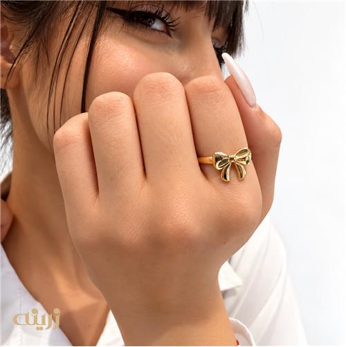 انگشتر طلا پاپیون براق کد R0227