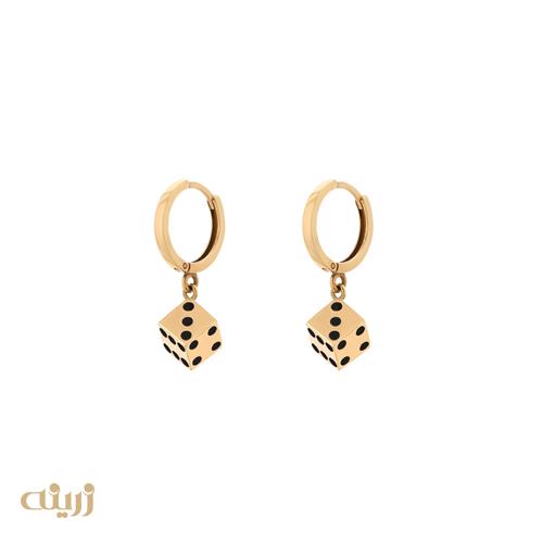 گوشواره طلا روکو تاس 
