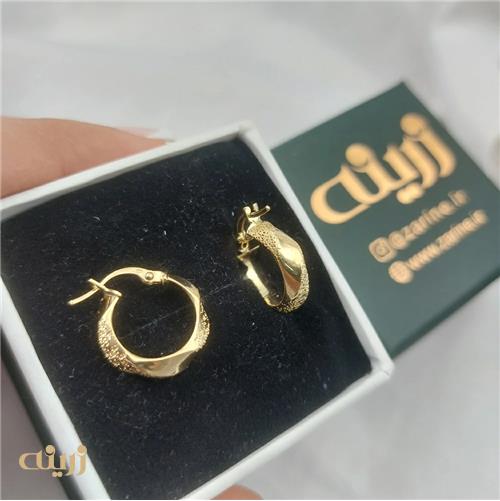 گوشواره طلا مدرن پیچی لوکس