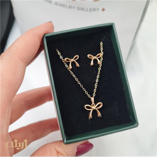 نیم ست طلا پاپیون مینیمال 