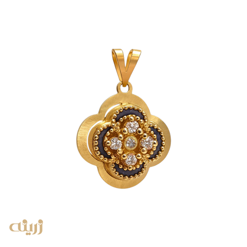 آویز طلا شبدر کادویی