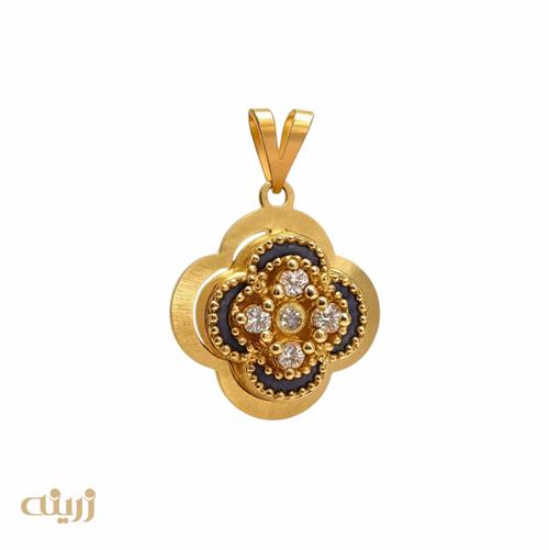 آویز طلا شبدر کادویی