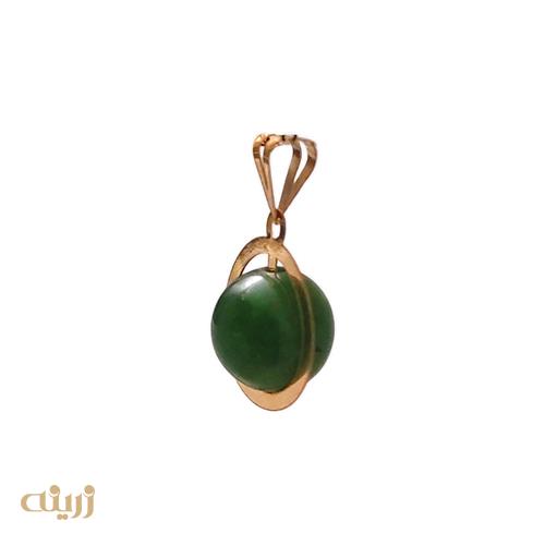آویز طلا کادویی طرح یشم 
