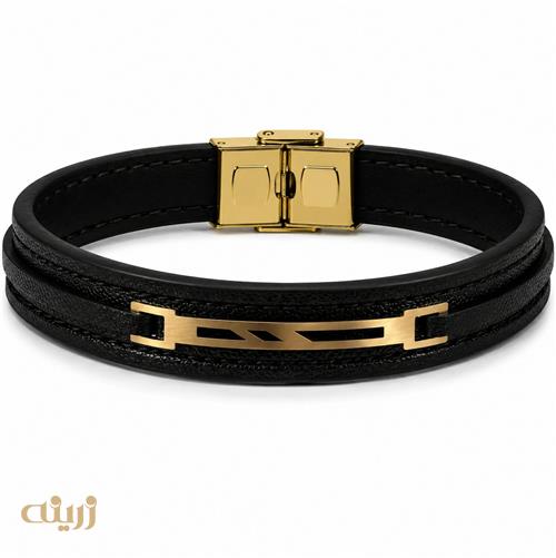 دستبند طلا چرم مستطیل کادویی کد LB0068