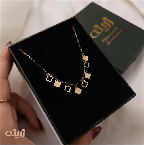 گردنبند طلا ظریف طرحدار کادویی