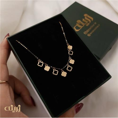 گردنبند طلا ظریف طرحدار کادویی