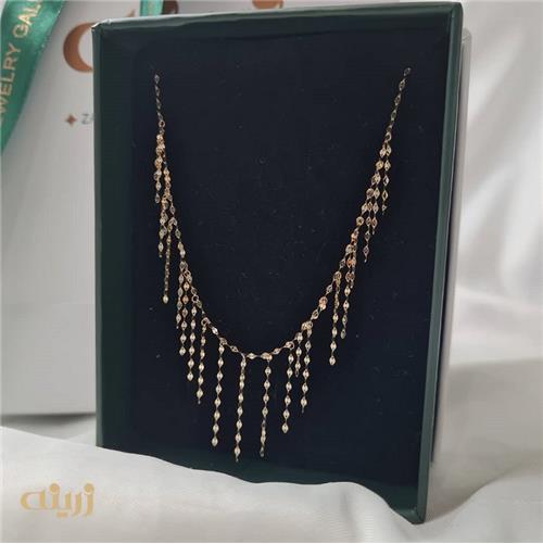 گردنبند شرابه ای پولکی 