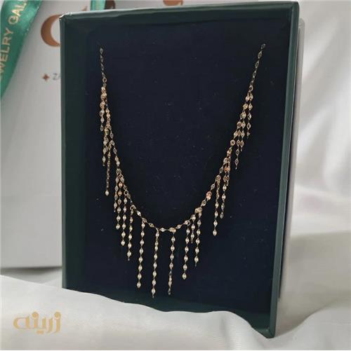 گردنبند شرابه ای پولکی 