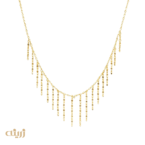 گردنبند شرابه ای پولکی 