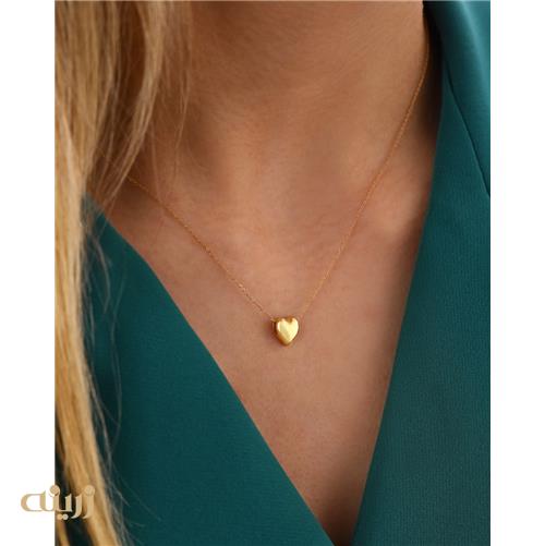 گردنبند قلب برجسته