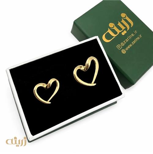 آویز طلا قلب تا به تا نمادار 