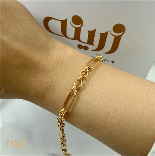 دستبند طلا رولو هرمس-طرح 2