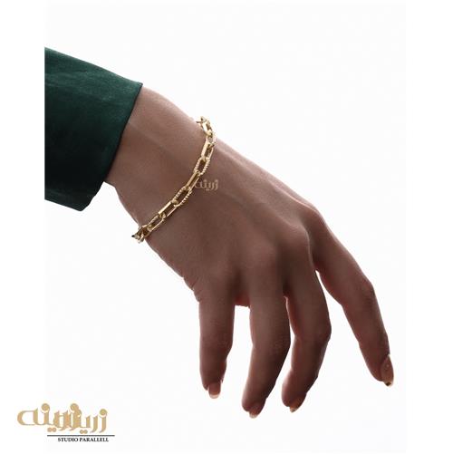 دستبندطلا هرمس لایت پیچ و ساده 