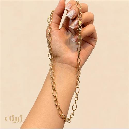 زنجیر طلا هرمس لوزی کد N0727