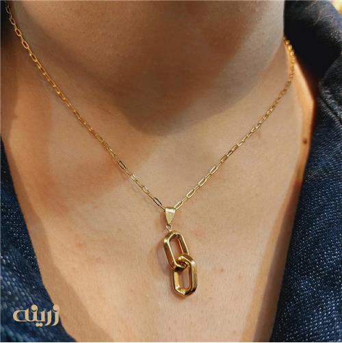 آویز هرمس دوتیکه زنجیری 