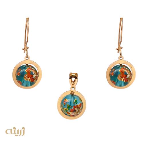 نیم ست طرح مروارید ژاپنی