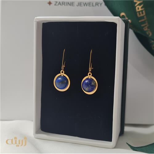 گوشواره طلا عصایی لاجورد کادویی