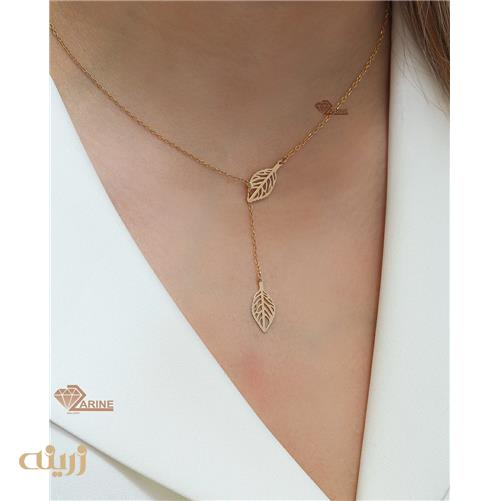 گردنبند کرواتی طرح برگ