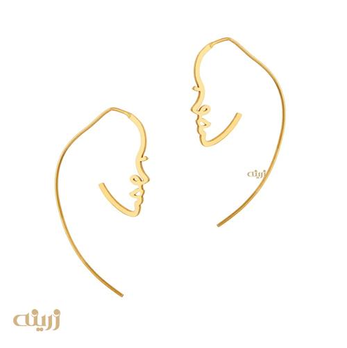 گوشواره Love  طرح بانو کد E0027