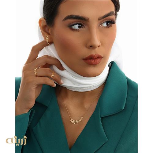 انگشتر طلا برگ زیتون لیزری