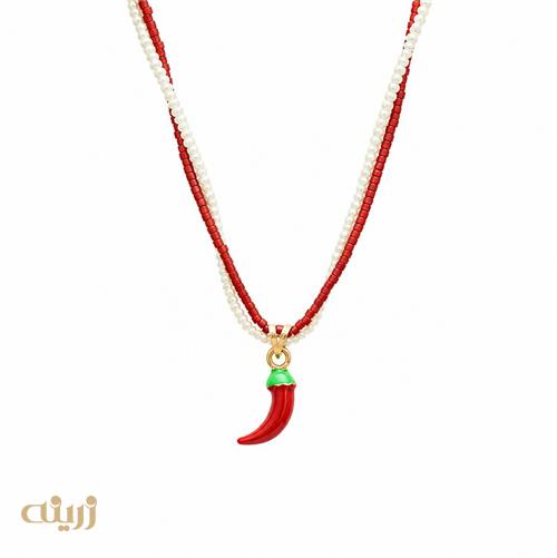 گردنبند طلا فلفل بابند منجوقی کد N0801