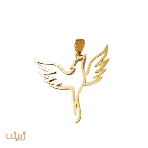 آویز طلا طرح ققنوس کادویی