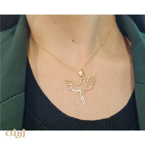 آویز طلا طرح ققنوس کادویی