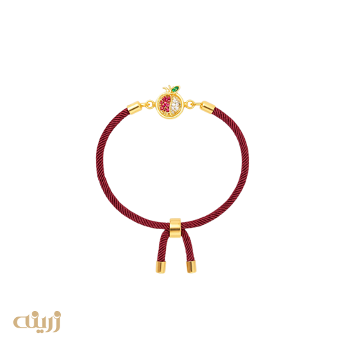 دستبند طلا انار برگ دار کادویی	