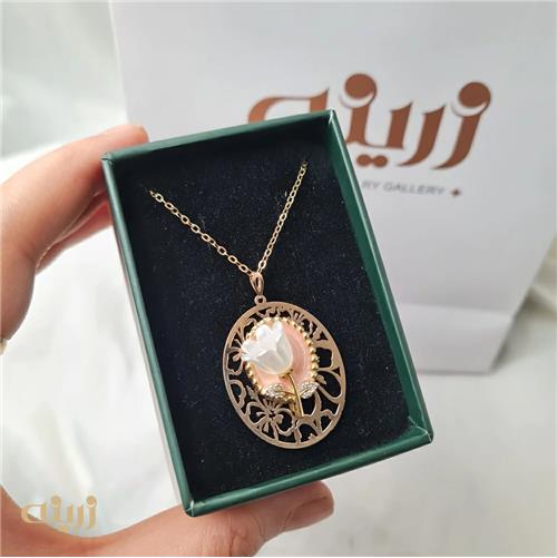 آویز طلا پینترستی رزین شده بزرگ