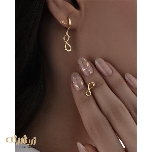 گوشواره روکو طرح بینهایت
